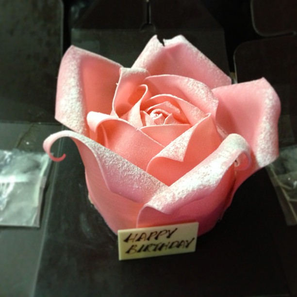 My Birthday cake from pâtisserie Tony Wong